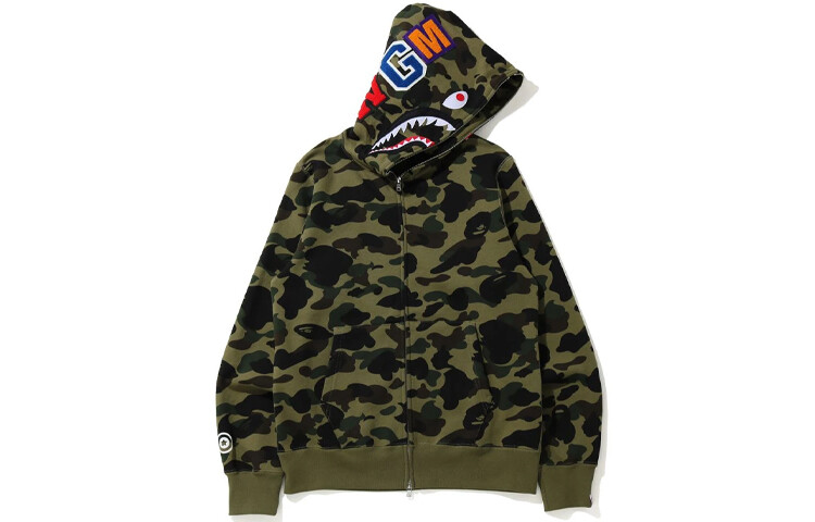 

Свитшот Shark Series для мужчин A Bathing Ape, зеленый