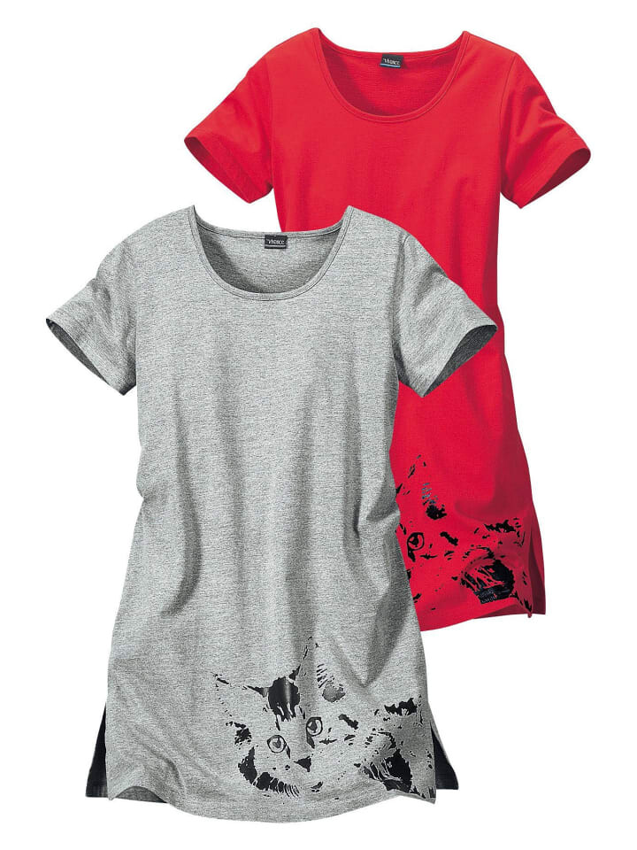 

Ночная рубашка VIVANCE DREAMS, цвет red/grey