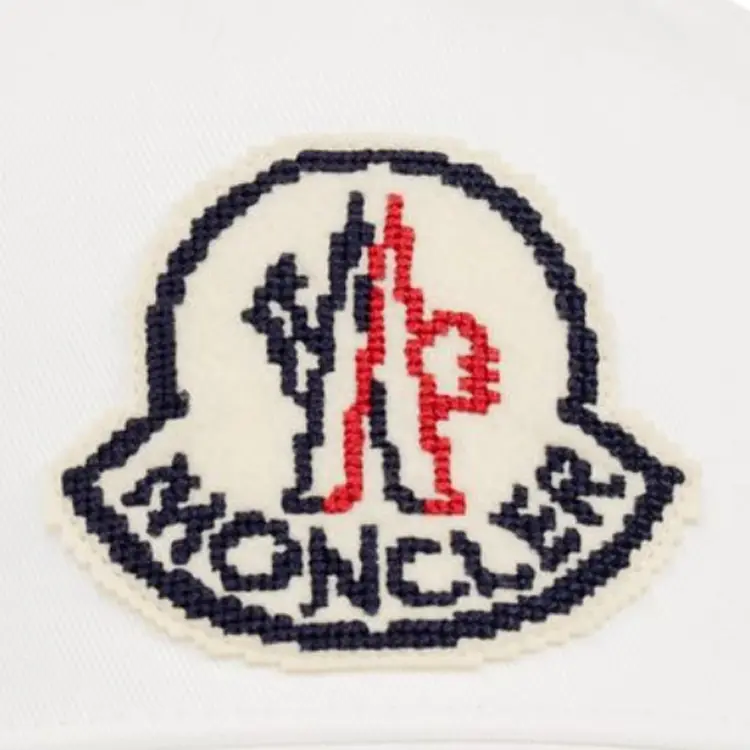 Бейсболка с логотипом из габардина Moncler, белый — фото 3