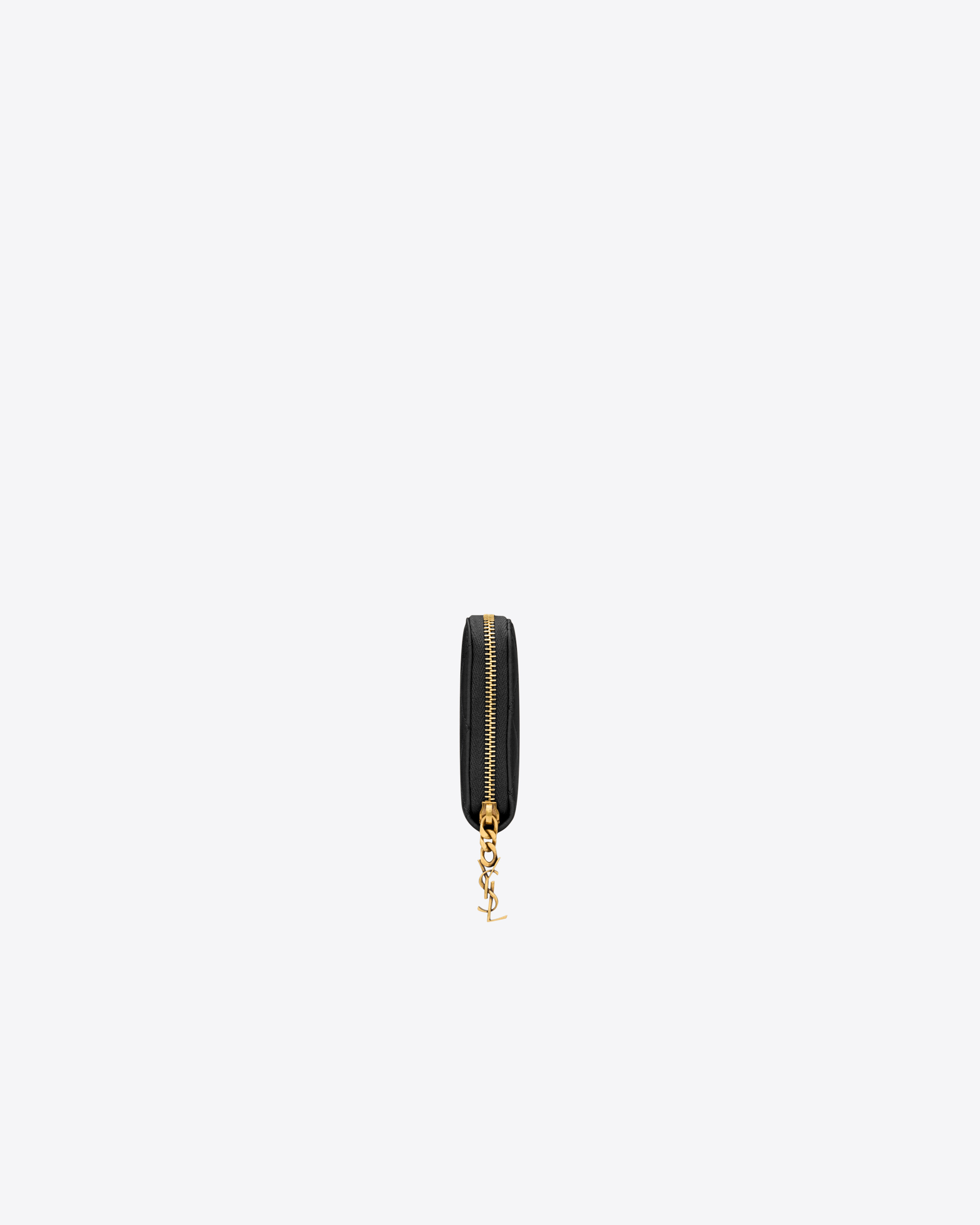 Кошелек на молнии CASSANDRE BIJOU из ягнячьей кожи SAINT LAURENT, черный — фото 3