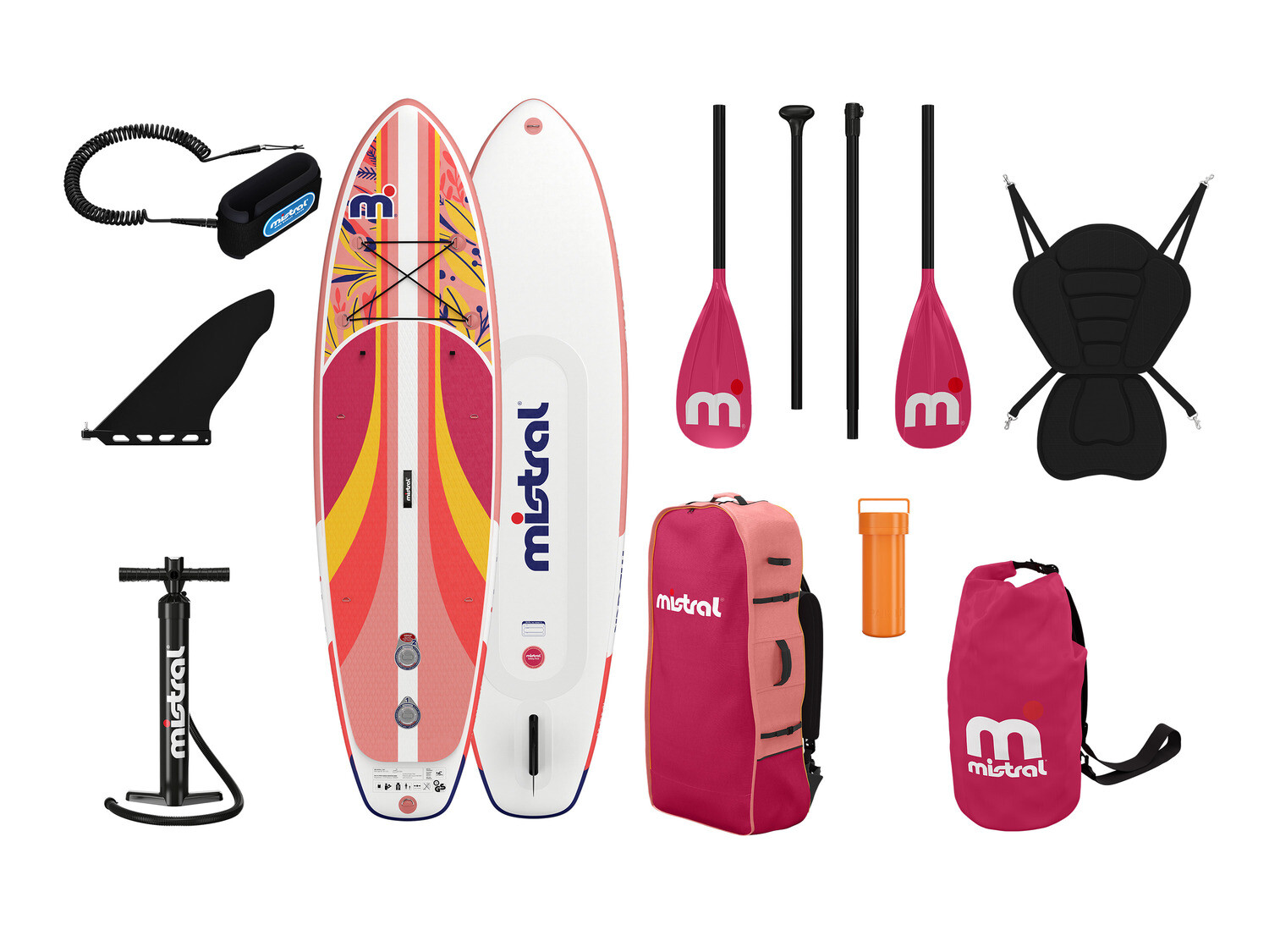 

Mistral SUP allround Vivid с двухкамерной системой, 2-в-1, надувной