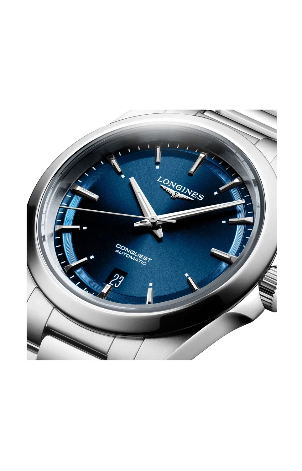 КОНКВЕСТ 38 ММ - L3.720.4.92.6 LONGINES, черный — фото 3