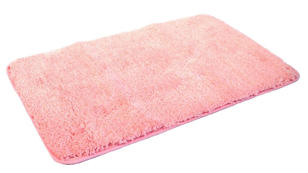 

Коврик для ванной из микрофибры 60х100см, розовый 60х100см Mesana