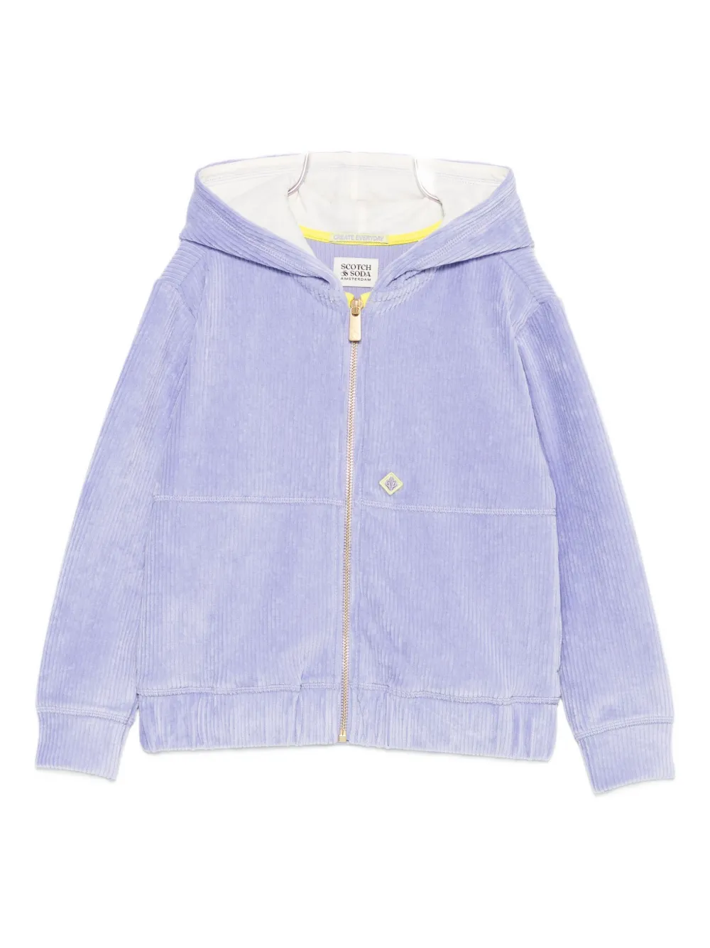 

Вельветовая худи на молнии Scotch & Soda Kids, фиолетовый