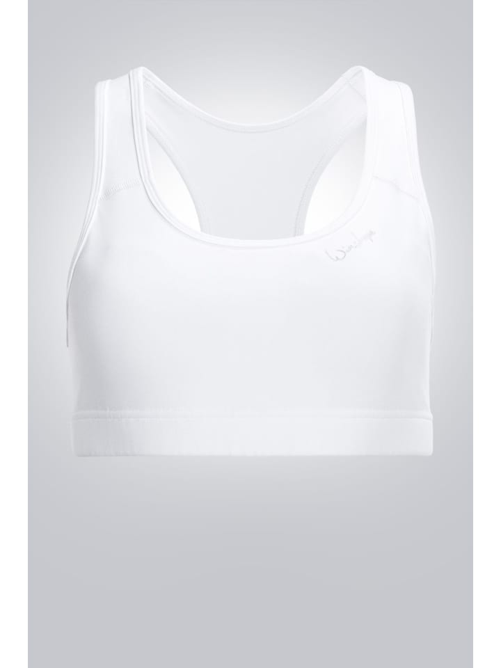 

Winshape Функциональный комфортный спортивный бюстгальтер SB102C белого цвета
