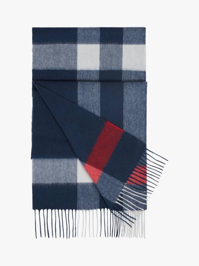 

Шарф Skye из смеси кашемира и шерсти OSPREY LONDON, Navy