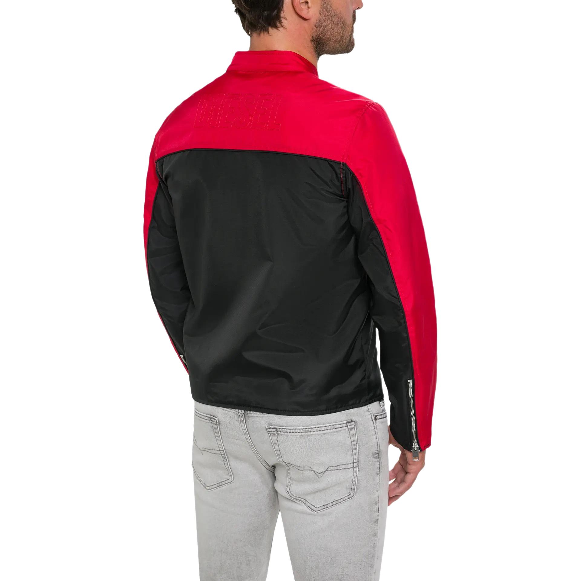 DIESEL Куртка мужская черная красная белая, Black Red White — фото 4