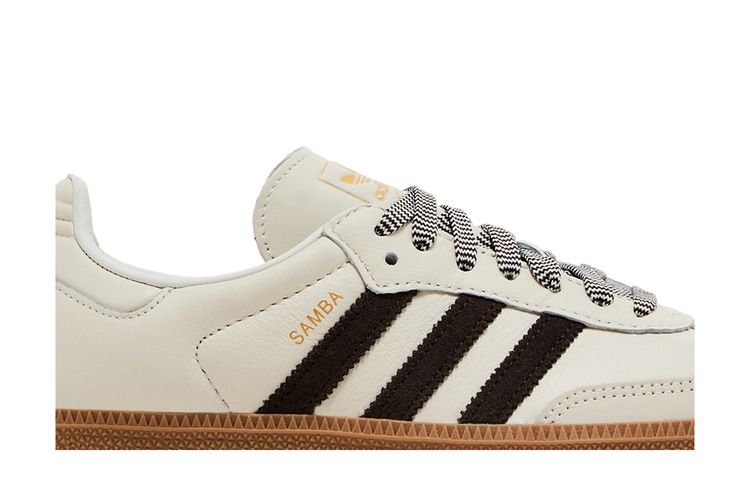 Кроссовки Wmns Samba OG 'Off White Dark Brown', кремовый — фото 2