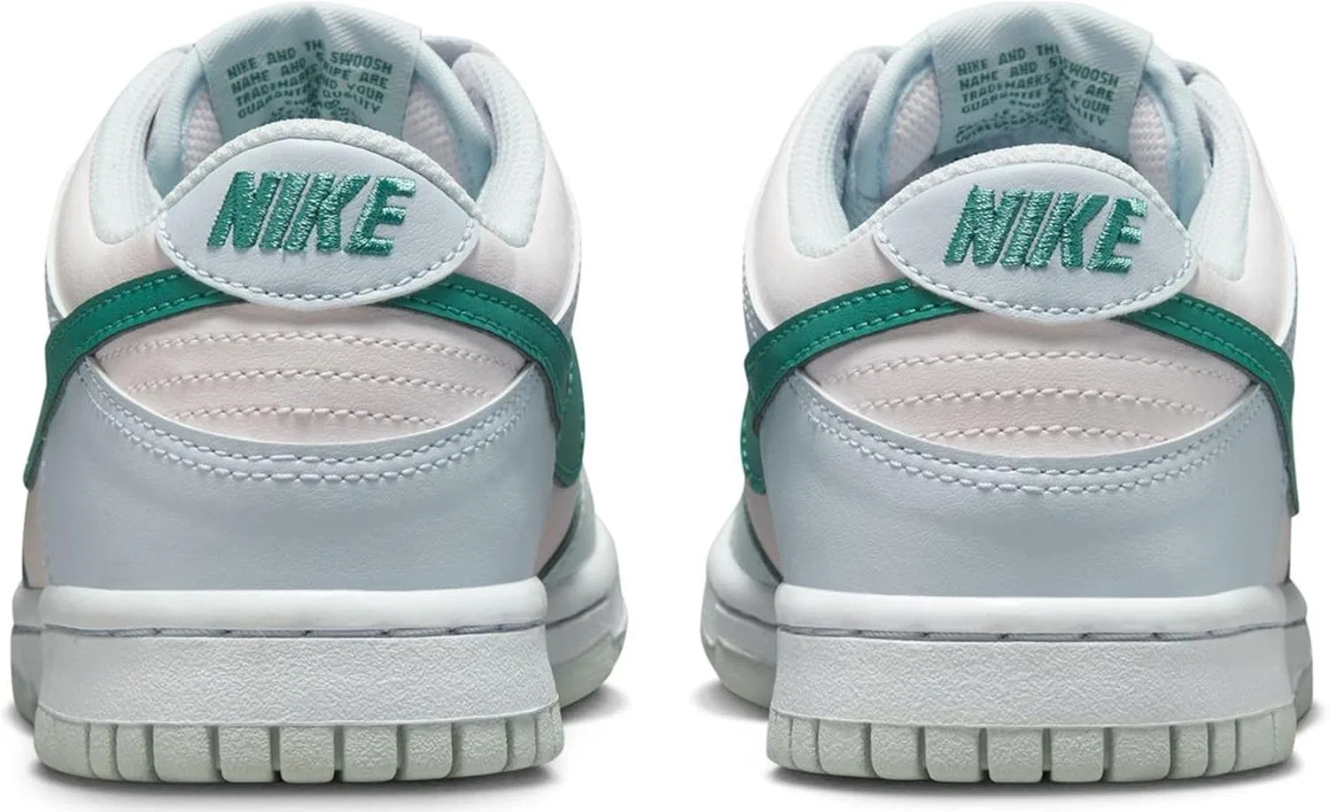 Кроссовки Nike Dunk Low для мальчиков, Football Grey/Teal Metallic — фото 4