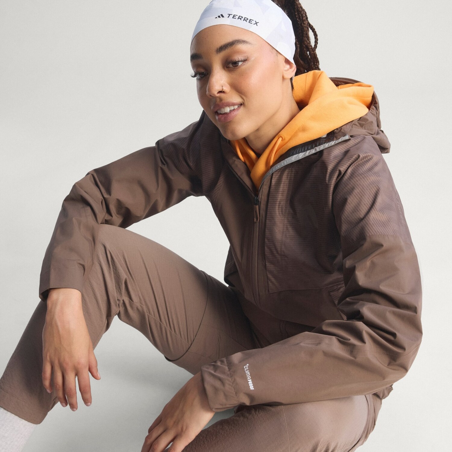 ADIDAS TERREX Куртка Outdoor 'Xperior 2.5' в цвете Umbra — фото 4