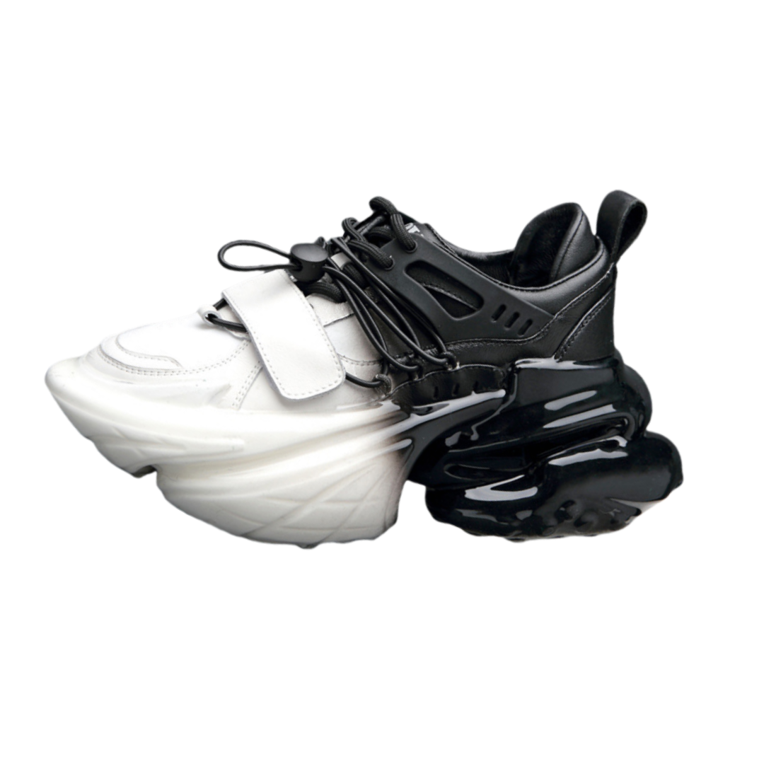 

Износостойкие дышащие низкие массивные кроссовки для мужчин ZUOSAISI, Black White