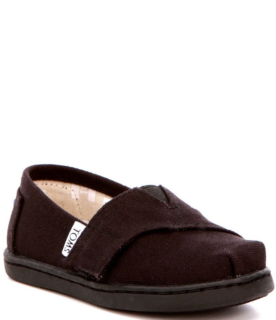 

TOMS Детские классические слипоны Tiny Alpargata (для младенцев), черный