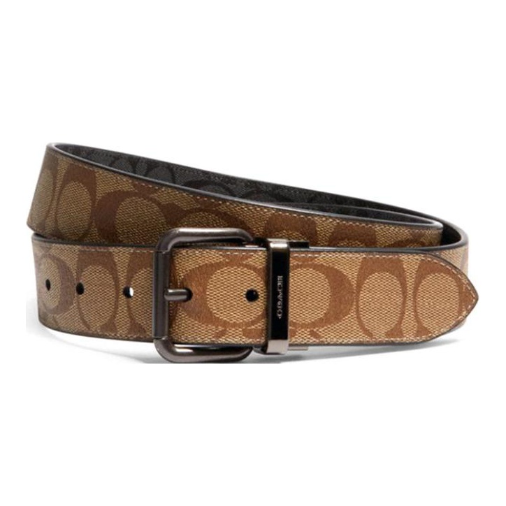 

COACH Кожаный ремень с кантом, Brown