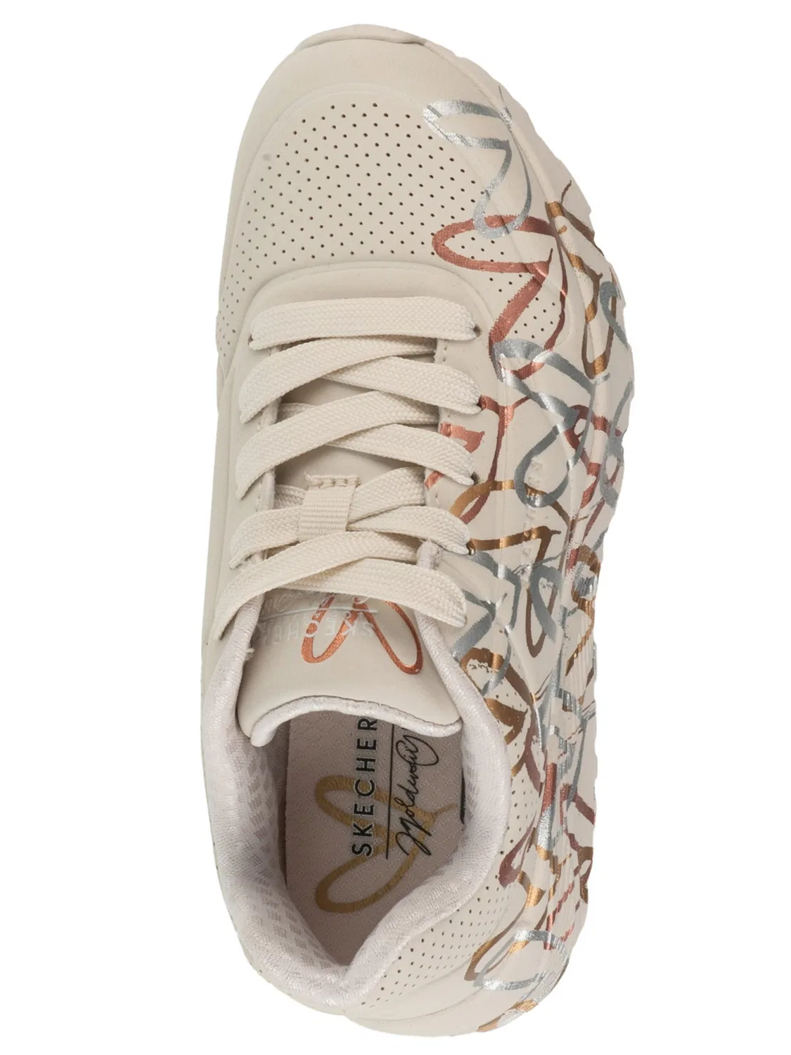 Кроссовки 'JGoldCrown: Uno Lite' Skechers, White — фото 4