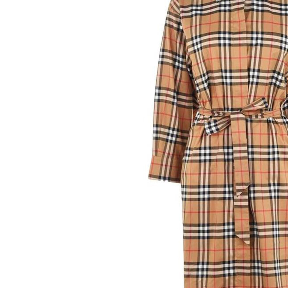 Платье Burberry женское с длинными рукавами, Ancient желтый — фото 4