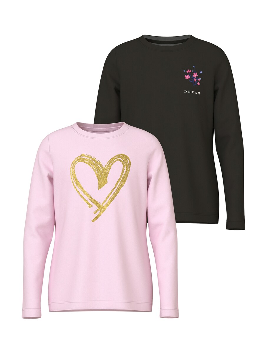 

Рубашка NAME IT NKFOlisia, розовый/черный