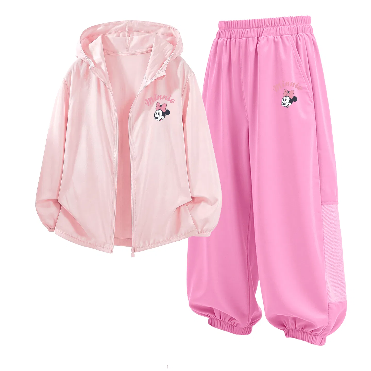 Детский спортивный костюм с капюшоном Disney Kids Casual Sportswear, белый/серый — фото 3