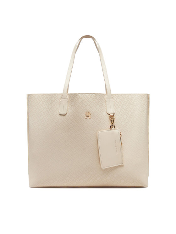 

Сумочка Th Distinct Tote Mono AW0AW17195 Tommy Hilfiger, бежевый