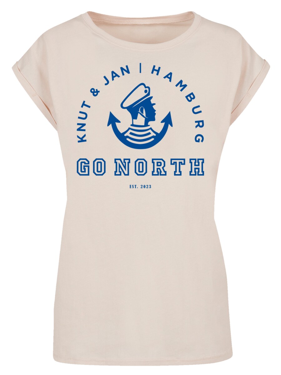 

Рубашка F4NT4STIC Go North Knut & Jan Hamburg Logo Knut & Jan Hamburg, песочный