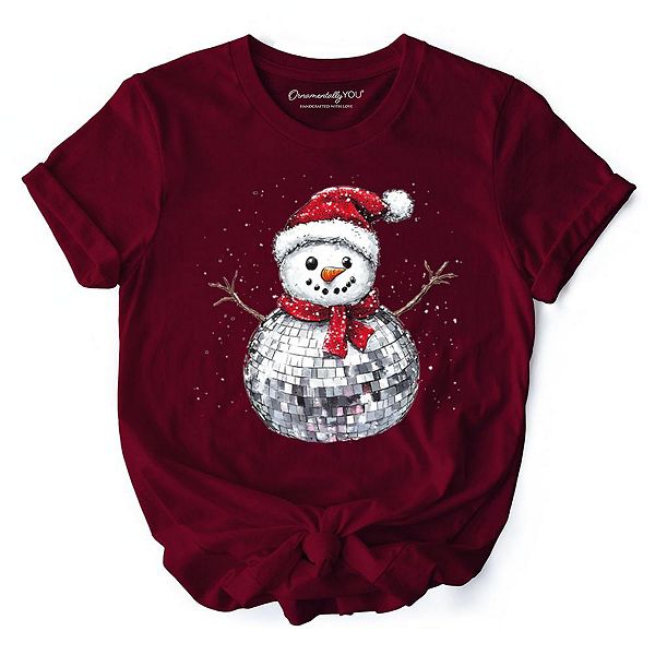 

Футболка Disco snowman в рождественском стиле, ретро для танцоров Ornamentallyyou, Maroon, Белый, Футболка Disco snowman в рождественском стиле, ретро для танцоров Ornamentallyyou, Maroon