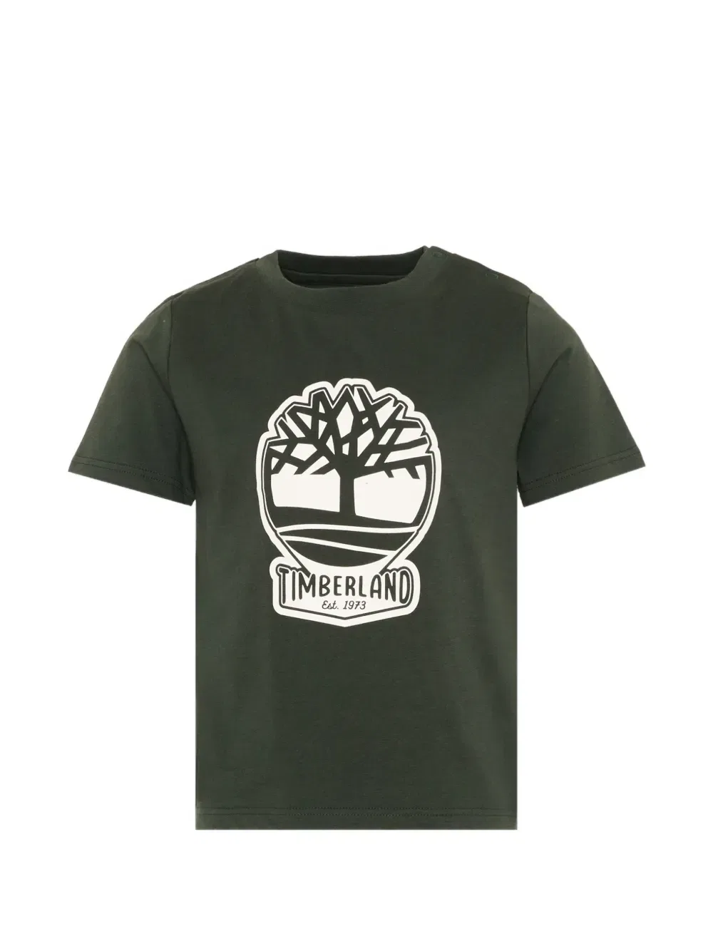 Футболка с коротким рукавом и принтом логотипа Timberland Kids, зеленый