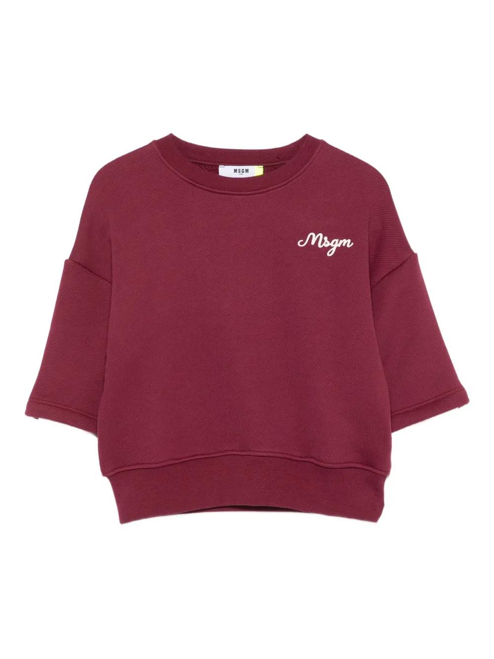 

Толстовка с многослойным логотипом MSGM Kids, красный