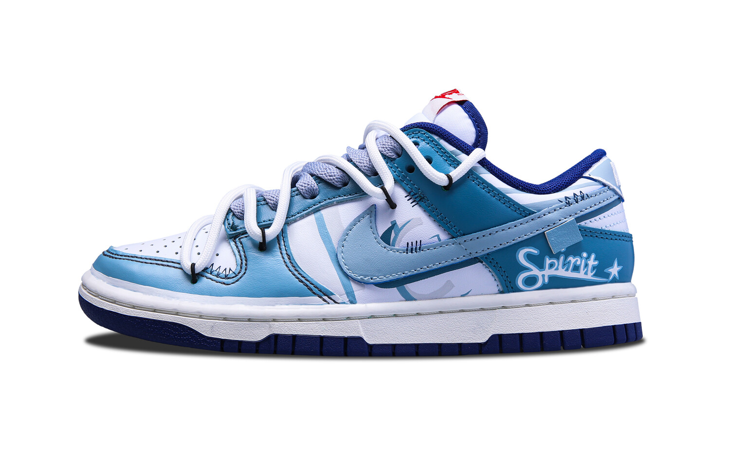 

Кроссовки Nike Dunk Skateboarding Shoes Unisex Low-top Gray, синий
