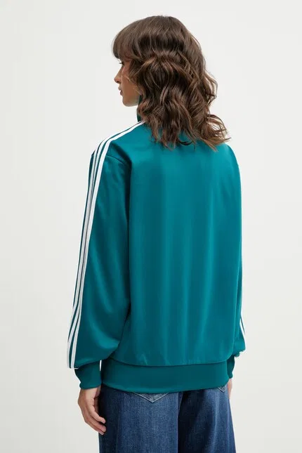 Толстовка на молнии Adidas Originals, бирюзовый — фото 3