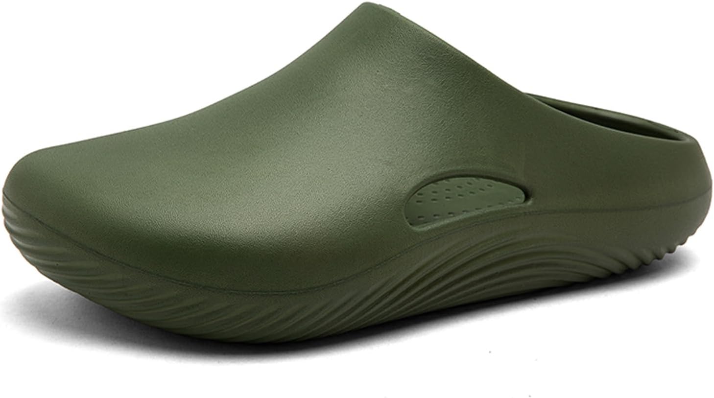 

Мужские садовые сабо Классические слипоны Нескользящие пляжные сандалии Шеф-поварские шлепанцы Fliozy, зеленый