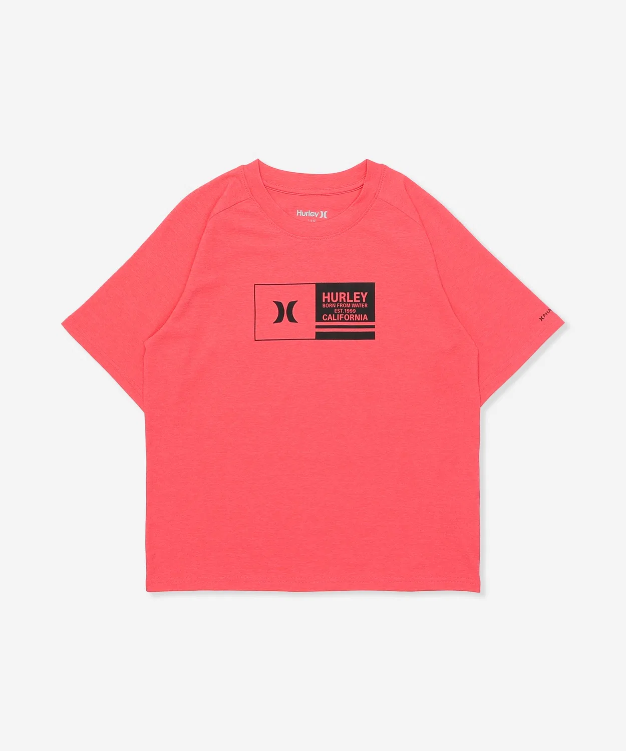 Рашгард детский Hurley Phantom Logo Oversized SS Tee, полиэстер, розовый