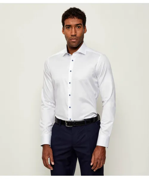 

Рубашка Slimline, контрастные манжеты 75 RM Slim fit Stenströms, белый
