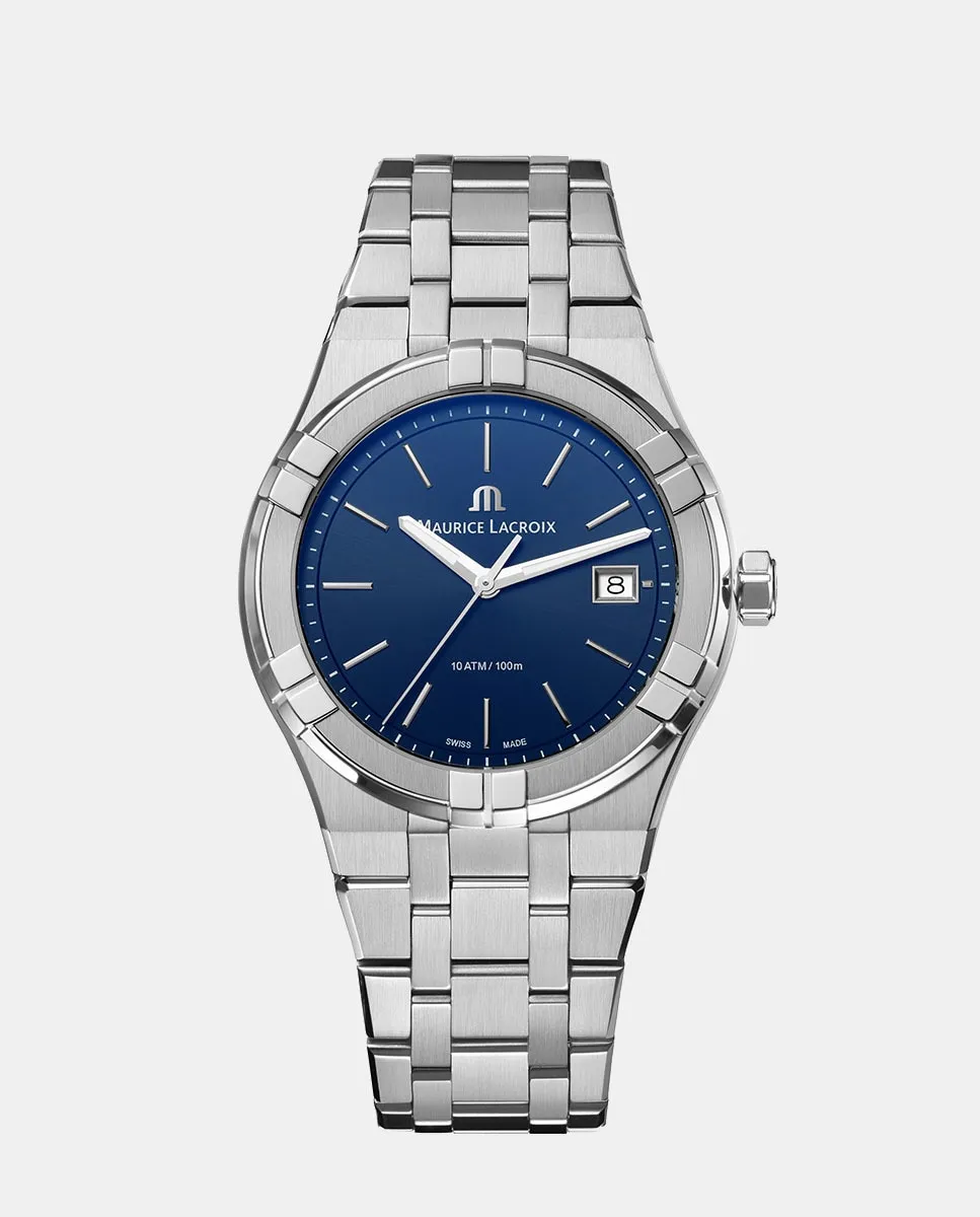 

Aikon AI1108-SS002-430-1 Мужские часы из стали Maurice Lacroix, серебряный