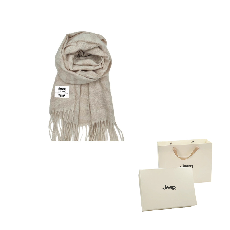 

Шарф из полиэстера Unisex Jeep, экрю