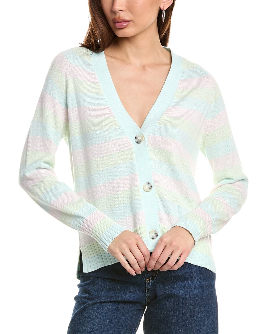 

Кардиган Hannah Rose Marled Stripe из кашемира