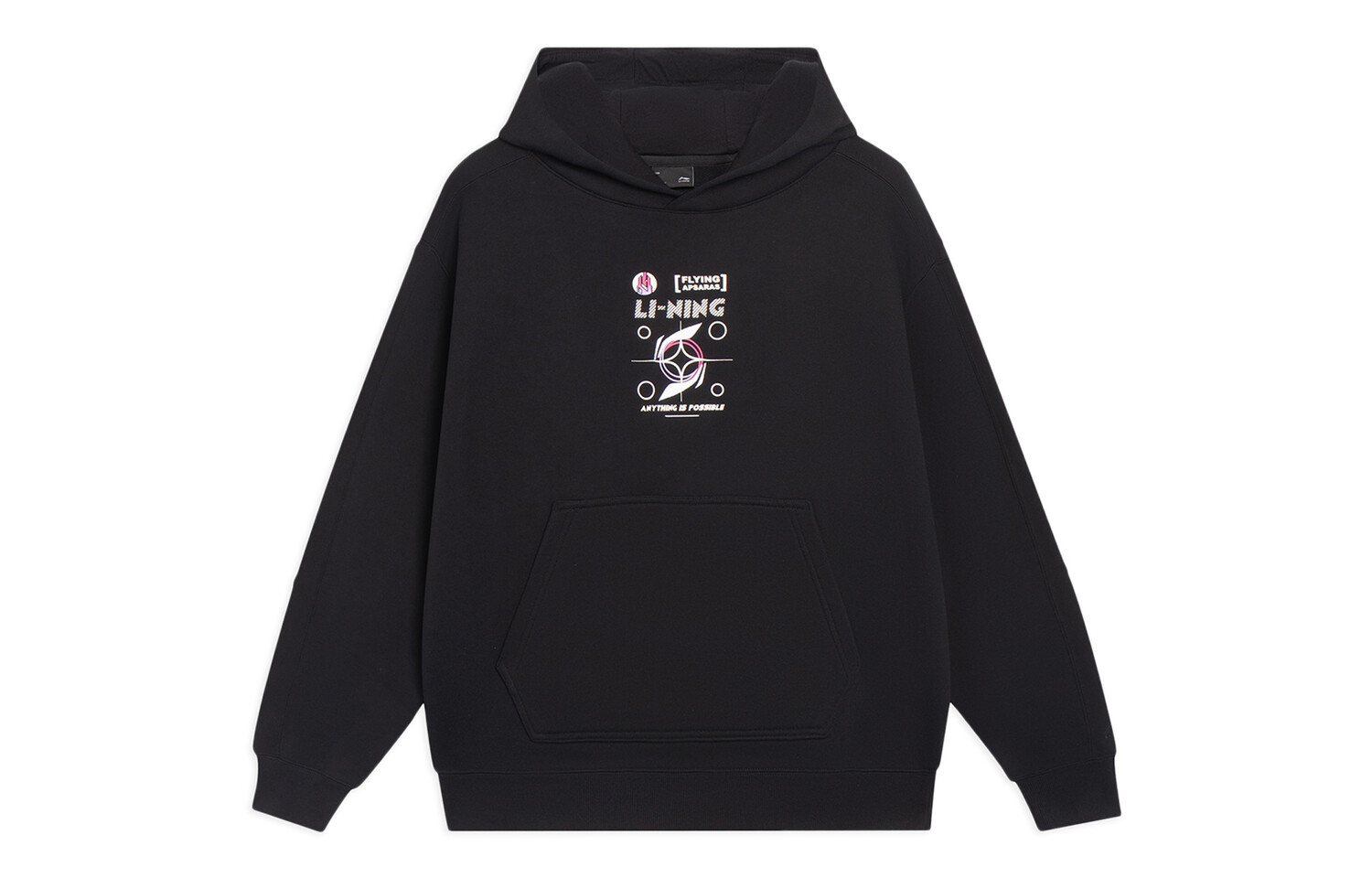 

Толстовка Sports Life Collection унисекс, черная Lining, черный