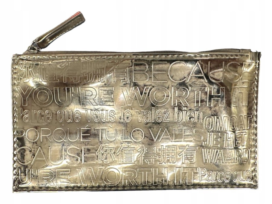 

Косметичка Loreal Gold Elegant and Luxurious 17 см x 10 см с застежкой-молнией L'oréal Paris