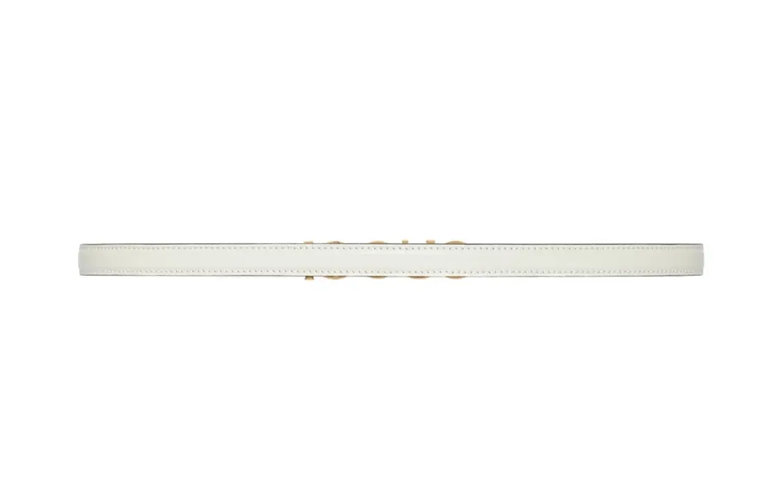 Кожаные ремни Women's White шириной 1,5 см GUCCI, белый — фото 3