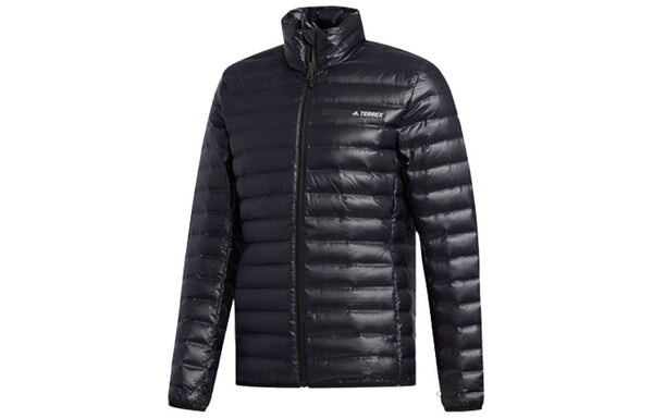 Пуховик Men's adidas Logo 3 In 1 Hooded Stay Warm With Down Feather Black Jacket, черный — фото 4