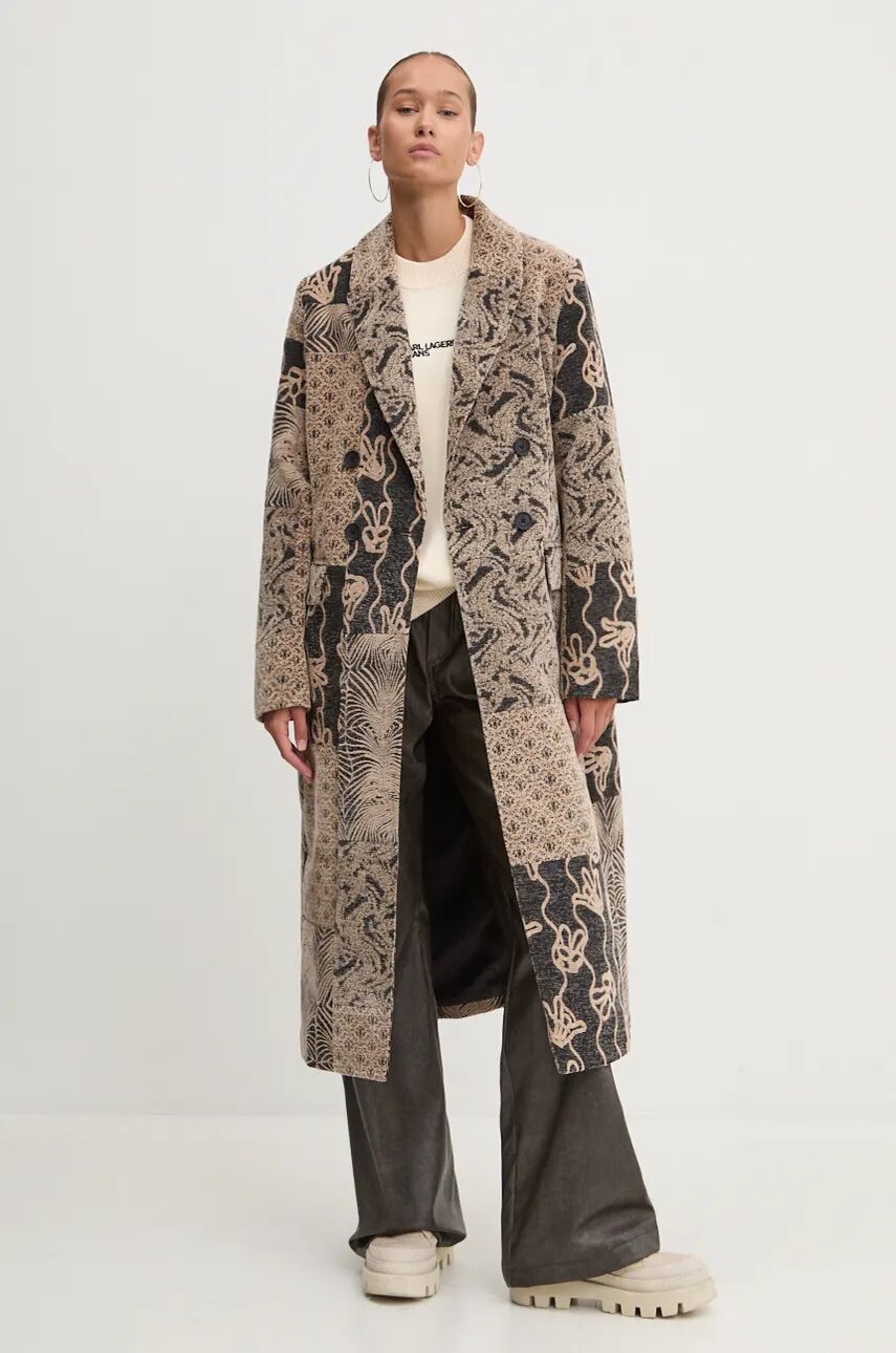 

Хлопковый свитер Karl Lagerfeld Jeans, бежевый