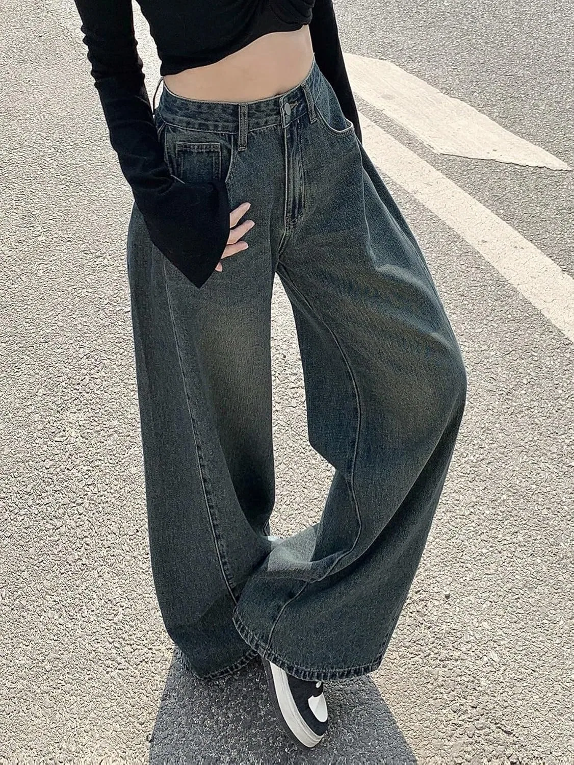 Джинсы прямого кроя, средняя посадка, Medium Wash — фото 2