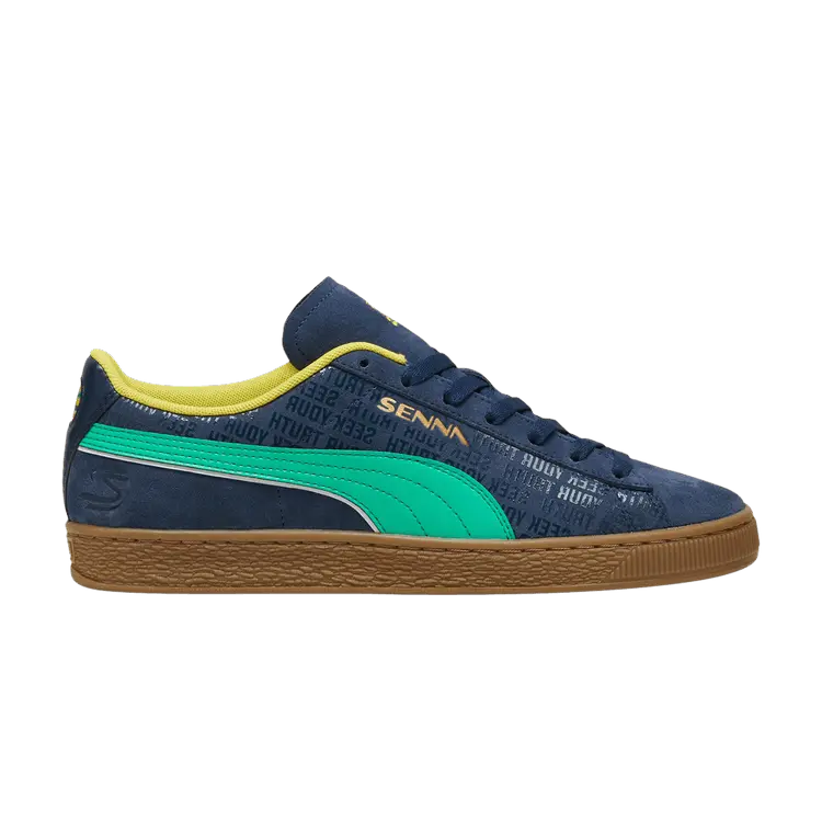 

Кроссовки Puma Ayrton Senna Institute x Suede Senna A Vida, синий