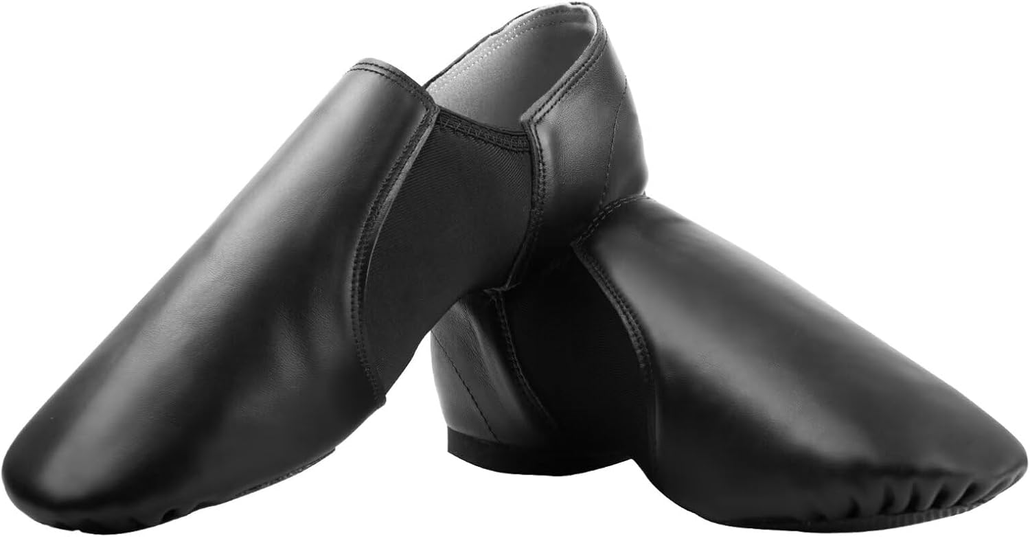 

Танцевальные джазовки, мягкие кожаные балетки для женщин/мужчин Asyusyu, черный