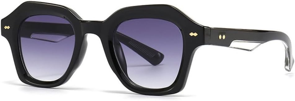 

Солнцезащитные очки MUTYNE в винтажном стиле, круглые, для женщин и мужчин, роскошные, в узкой оправе, популярные женские очки с защитой от УФ-излучения UV400, Black Double Gray