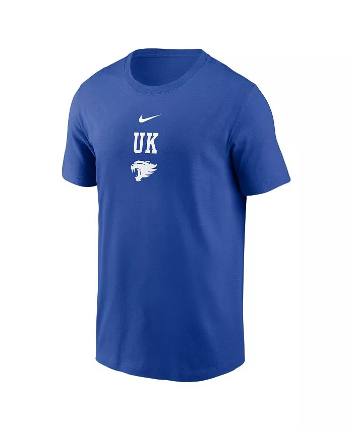 Мужская футболка Royal Kentucky Wildcats 2-Hit Stacked Nike — фото 2