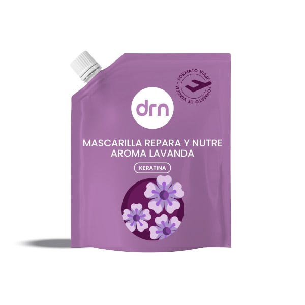 

Маска для волос с кератином, питает и восстанавливает, аромат лаванды, дорожный формат DRN, 50 мл