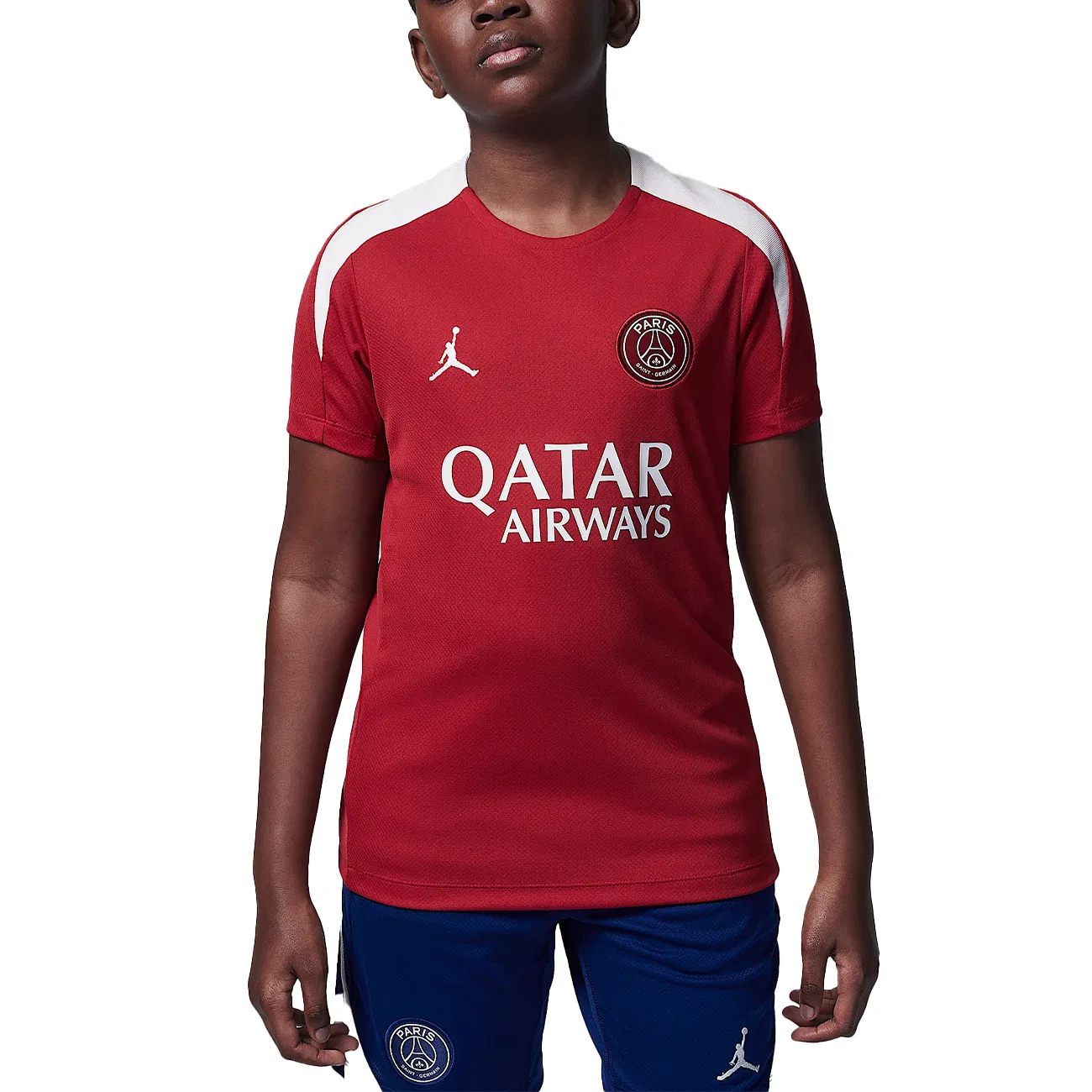 Футболка Paris Saint Germain Strike Wing Red/Phantom Teenagers Jordan, Wing Jordan Red/Phantom