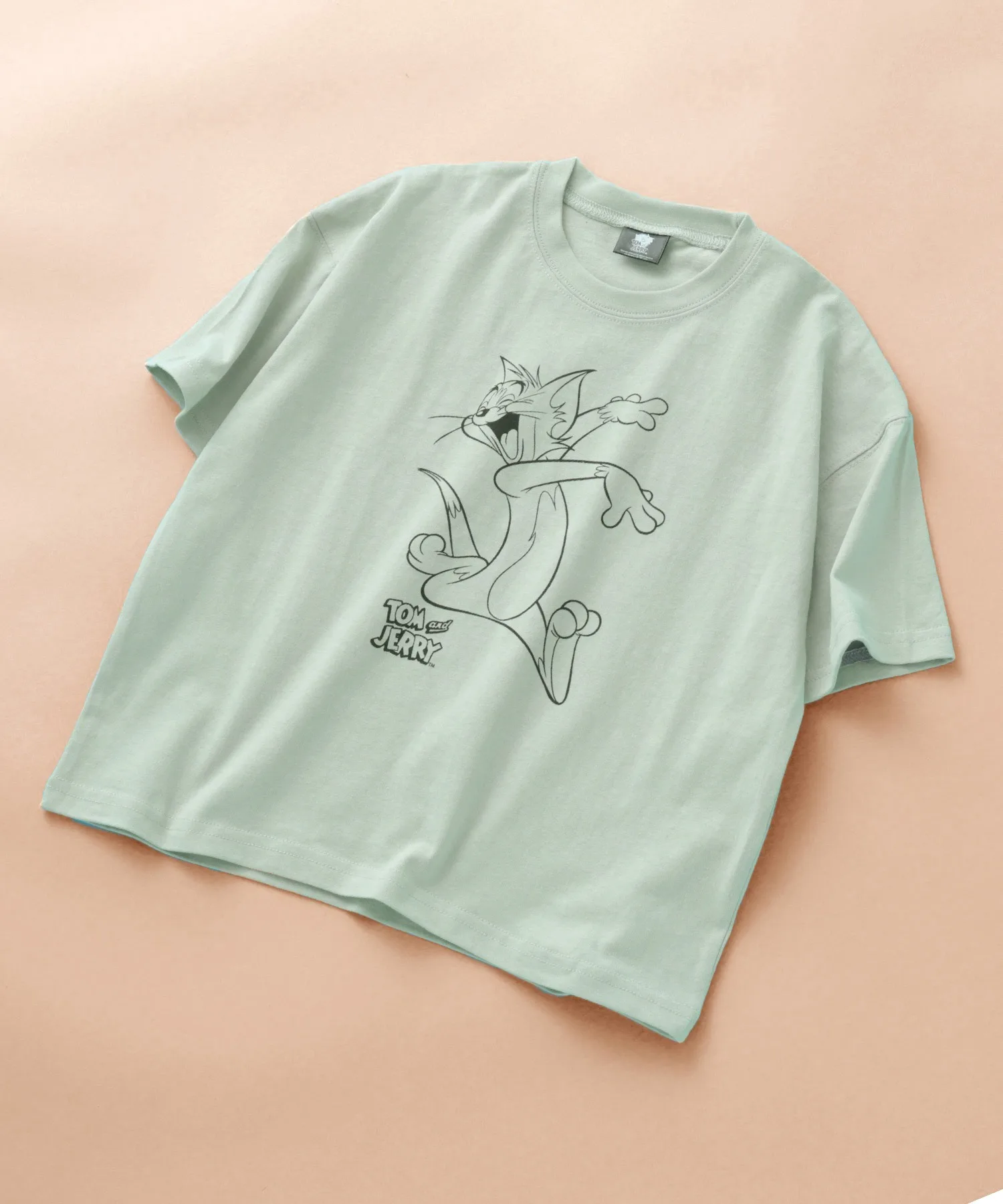 Детская футболка с принтом Tom&Jerry TOM&JERRY зелёная