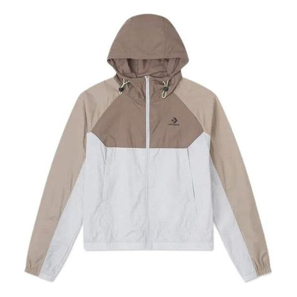 

Куртка lightweight windbreaker jacket 'beige white' Converse, бежевый