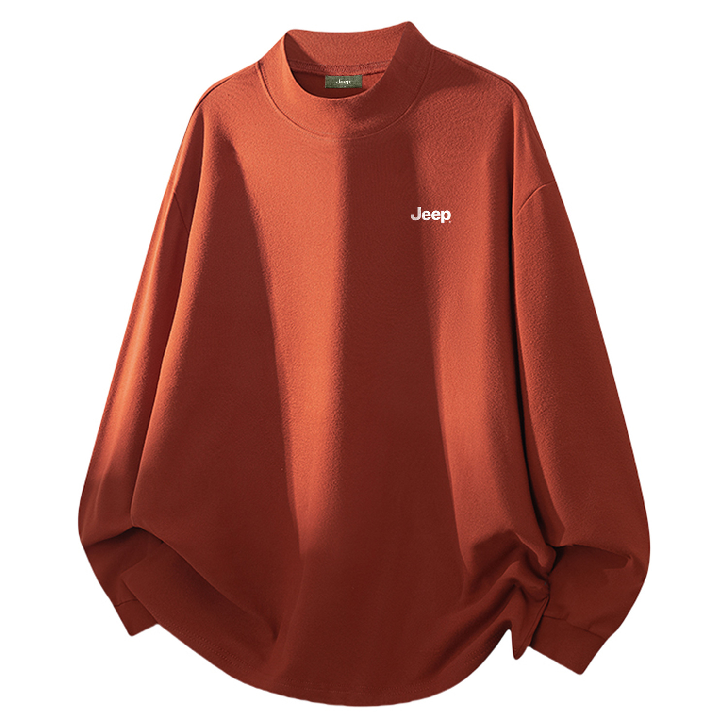 

Футболка Unisex Crew Neck Moderate Straight Fit Jeep, оранжевый красный[dralon]