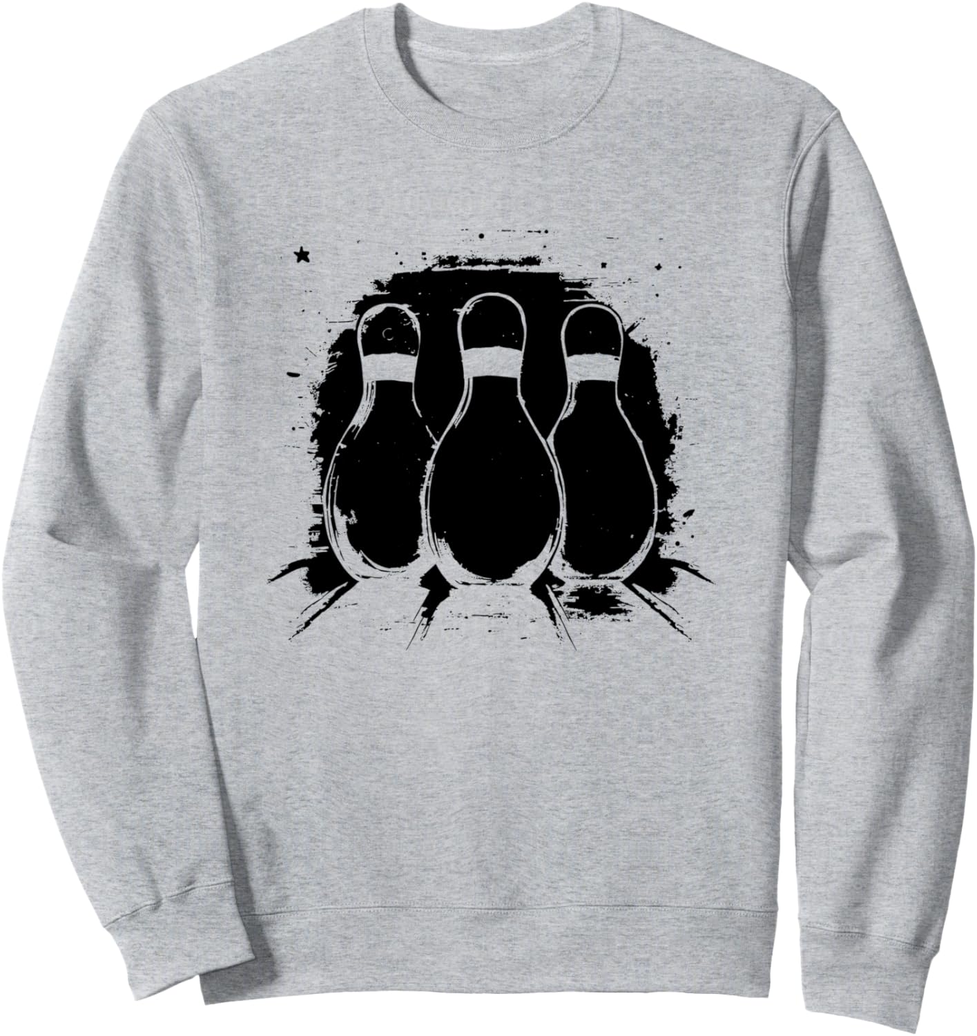 

Толстовка с графическим принтом на тему боулинга Bowling Graphic Shirt And Gift, серый